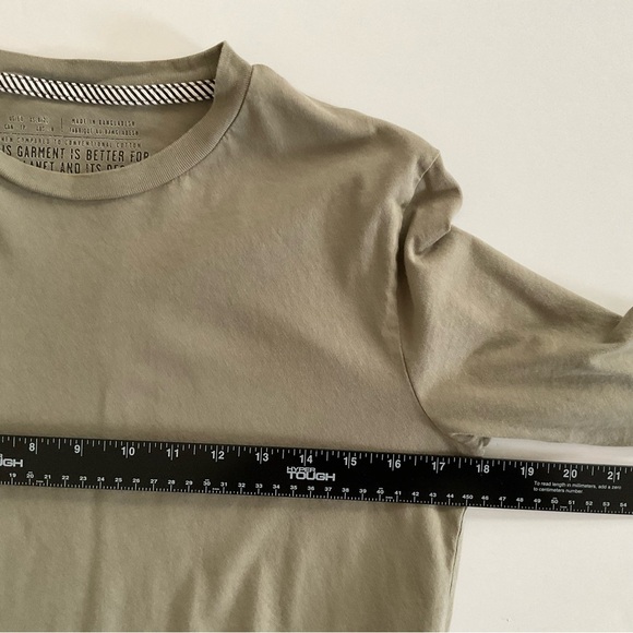 Volcom Farm to Yarn Long Sleeve Crop Tee XS Green Organic Cotton Long Sleeve Top - Picture 5 of 8